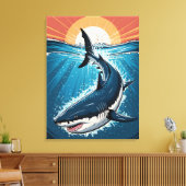 Toile Grand requin blanc (Insitu(Salon))