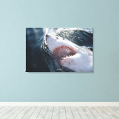 Toile Grand requin blanc en mer (Insitu (Plancher de Bois))