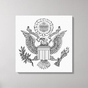 Toile Grand Sceau des États-Unis d'Amérique (États-Unis)