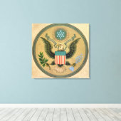 Toile Grand sceau des États-Unis, vers 1850 (Insitu (Plancher de Bois))