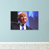TOILE GRAND SOURIRE DONALD TRUMP (Insitu (Plancher de Bois))