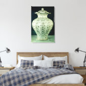 Toile Grand vase "Kuoan" décoré de fleurs bleues (Insitu(Chambre))