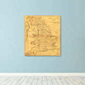 Toile Grande-Bretagne antique (Insitu (Plancher de Bois))
