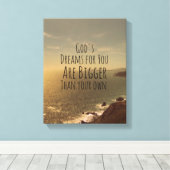 Toile Grande citation du rêve inspirationnel (Insitu (Plancher de Bois))