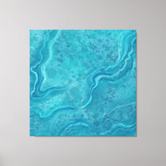 Toile Grande Décor Art Décor De Marbre Turquoise (Recto)