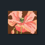 Toile Grande Fleur rose avec Arrière - plan rouge profon<br><div class="desc">Une grande fleur rose repose sur un arrière - plan rouge profond dans ce tableau de Nancy Slocum. La fleur est vibrante et en pleine floraison. Un cadeau étonnant pour une personne spéciale dans votre vie!</div>