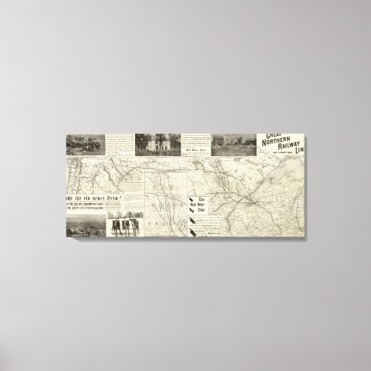 Toile Grande ligne ferroviaire du Nord (Recto)