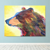 Toile Grande Ours Abstrait coloré (Insitu (Plancher de Bois))