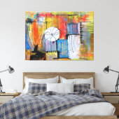 Toile Grande peinture acrylique abstraite (Insitu(Chambre))
