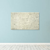 Toile Grande plaque avec l'écriture idéographique de l'e (Insitu (Plancher de Bois))