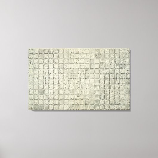 Toile Grande plaque avec l'écriture idéographique de l'e (Recto)