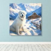 Toile grande pyrénées (Insitu (Plancher de Bois))