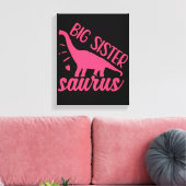 Toile Grande soeur Saurus en rose (Insitu(Salon))