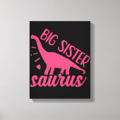 Toile Grande soeur Saurus en rose (Recto)