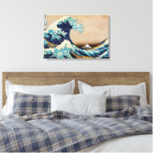 Toile Grande vague par Hokusai Panneau triple japonais (Insitu(Chambre))