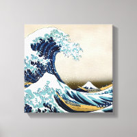 Grande vague restaurée au large de Kanagawa par Ho