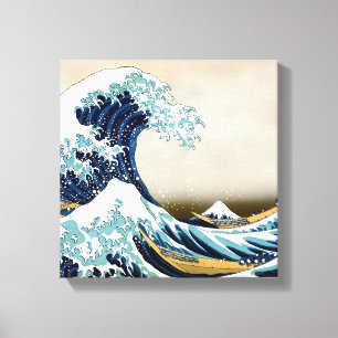 Toile Grande vague restaurée au large de Kanagawa par Ho