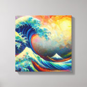 Toile Grande vague, vague au large de Kanagawa v4 (Recto)