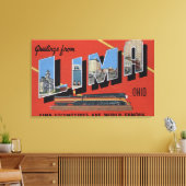 Toile Grandes Lettres - Lima Locomotives sont Monde (Insitu(Salon))