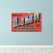 Toile Grandes Lettres - Lima Locomotives sont Monde (Insitu (Plancher de Bois))