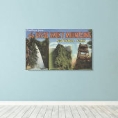 Toile Grandes Scènes De Lettre - Mts Fumés. Nat'l Park,  (Insitu (Plancher de Bois))