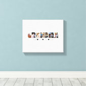 Toile Grandma Photo Collage Canvas 7 Photos (Insitu (Plancher de Bois))