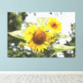 Toile Grands tournesols (Insitu (Plancher de Bois))
