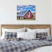 Toile Grange avec drapeau américain | Colfax, Washington (Insitu(Chambre))