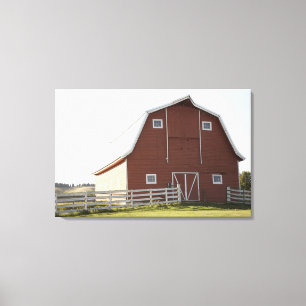 Toile Grange dans le paysage rural