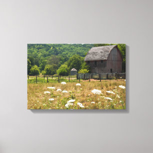Toile Grange en bois rustique