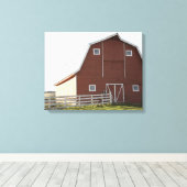 Toile Grange en paysage rural (Insitu (Plancher de Bois))
