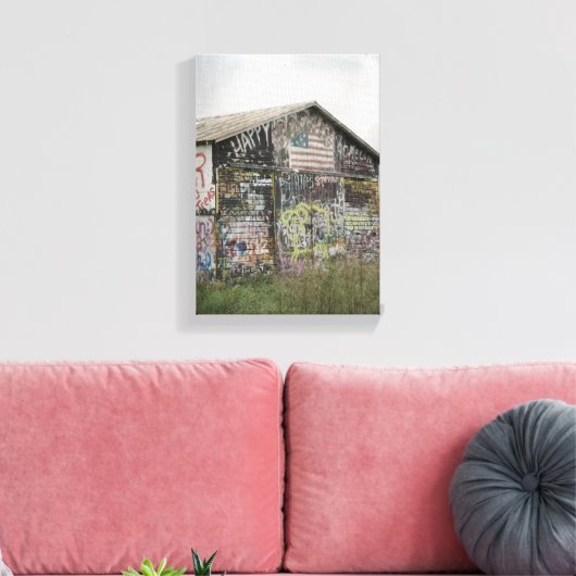 Toile Grange Graffitti en Iowa (Insitu(Salon))