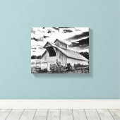 Toile Grange noire et blanche (Insitu (Plancher de Bois))