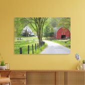 Toile Grange rouge et ferme près de Berlin, Ohio. (Insitu(Salon))