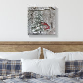 Toile Grange rouge neigeuse (Insitu(Chambre))