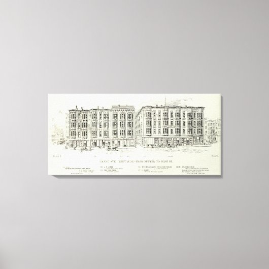 Toile Grant West side Sutter et Bush (Recto)