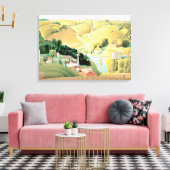 Toile Grant Wood - Stone City, Iowa (Insitu(Salon))