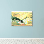 Toile Grant Wood - Stone City, Iowa (Insitu (Plancher de Bois))