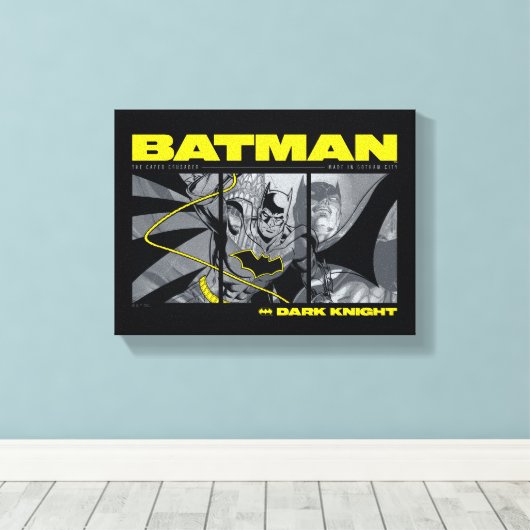 Toile Graphique à écran tridimensionnel Batman Comic (Insitu (Plancher de Bois))