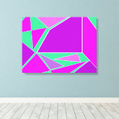 Toile Graphique Abstrait - design vert violet (Insitu (Plancher de Bois))