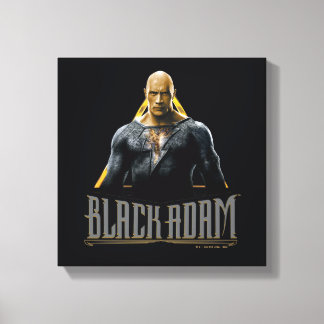 Toile Graphique Caractère et nom Adam noir