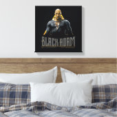 Toile Graphique Caractère et nom Adam noir (Insitu(Chambre))
