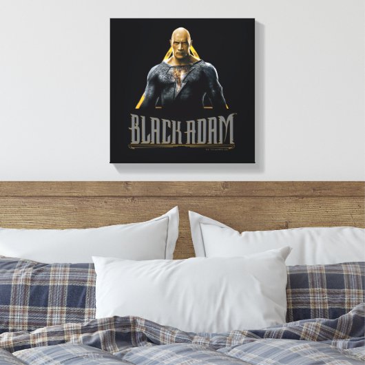 Toile Graphique Caractère et nom Adam noir (Insitu(Chambre))