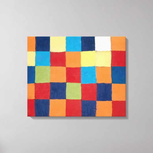 Toile Graphique couleur "Qu 1" | Paul Klee | (Recto)