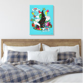 Toile Graphique de Noël coloré Grinch (Insitu(Chambre))