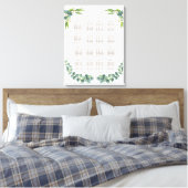 Toile Graphique de placement de mariage aux feuilles de (Insitu(Chambre))