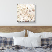 Toile Graphique de Portolan du monde | 1519 (Insitu(Chambre))