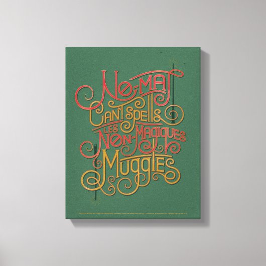 Toile Graphique de traductions localisées MUGGLE™ (Recto)