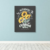 Toile Graphique des tournesols et papillons (Insitu (Plancher de Bois))