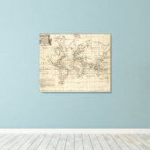 Toile Graphique mondial (Insitu (Plancher de Bois))